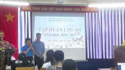 Tập huấn LMS 360 cho giáo viên trường TH Nguyễn Trãi