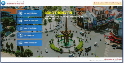 Thông báo Công văn 725 của Phòng GD-ĐT TP Thủ Dầu Một về việc hướng dẫn tuyển sinh trực tuyến năm học 2021-2022.