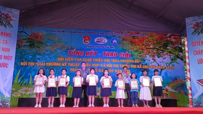 Đạt giải Khuyến khích Hội thi thiếu nhi kể chuyện theo sách năm 2022
