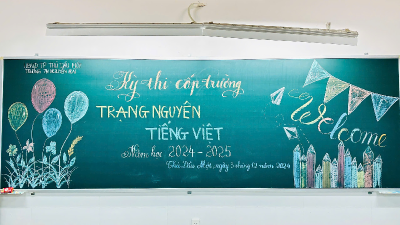 Tổ chức cuộc thi "Trạng Nguyên Tiếng Việt" cấp trường năm học 2024-2025
