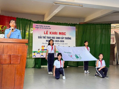 Lễ Khai mạc Giải thể thao học sinh cấp trường năm học 2025-2026