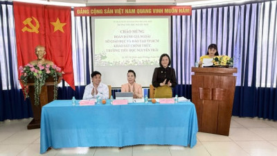 Chào mừng Đoàn đánh giá ngoài Sở GD&ĐT TP.HCM khảo sát chính thức trường TH Nguyễn Trãi