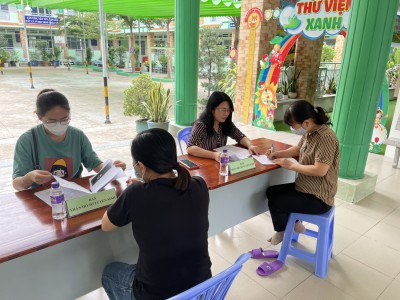 Thực hiện tuyển sinh học sinh lớp 1 năm học 2022 - 2023