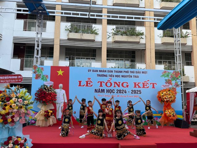 Trường Tiểu học Nguyễn Trãi long trọng tổ chức lễ tổng kết năm học 2024–2025