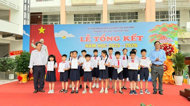 Trường Tiểu học Nguyễn Trãi tổ chức Lễ Tổng kết năm học 2025 – 2026