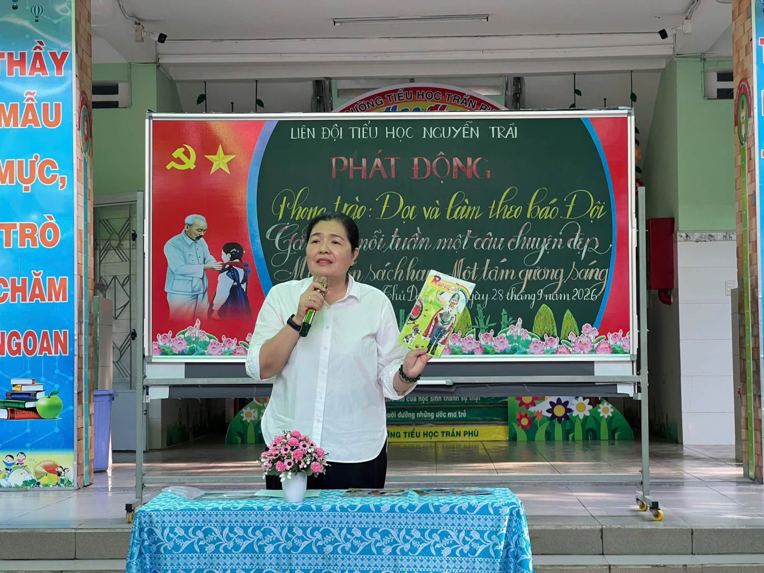 Phát động phong trào “Đọc và làm theo báo Đội”  “Mỗi tuần một Câu chuyện đẹp – Một cuốn sách hay – Một tấm gương sáng”